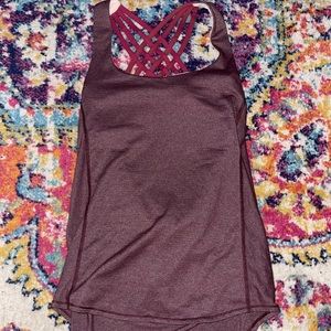 Lululemon tank with built in bra